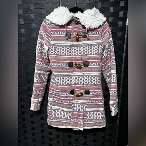 Roxy Striped Multicolor Teddy Jacket